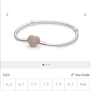 Pandora Rose Heart Bracelet